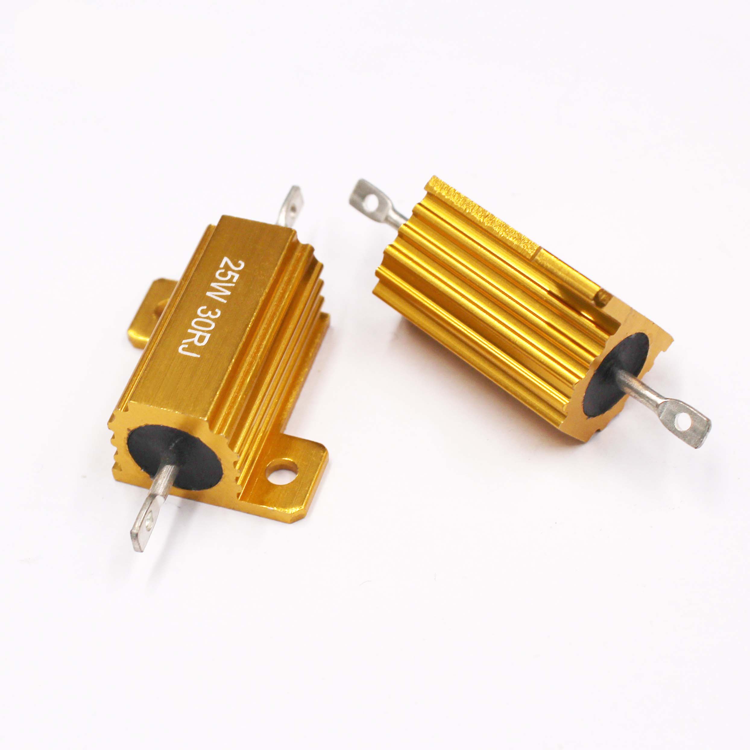 RX24-25W high-power gold aluminum shell resistor 1K30R500R 0.1R10R0.5R100R2R8R20 ohm current limiting winding resistor