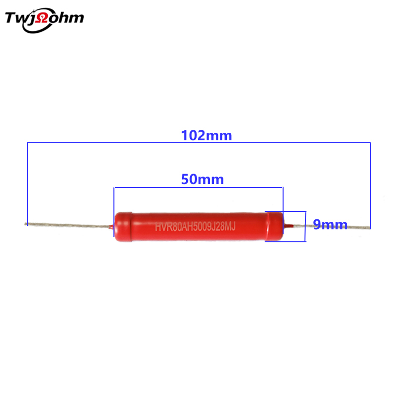 HVR80AH5009 Non Inductive 5W High Voltage Glass Glazed Resistor