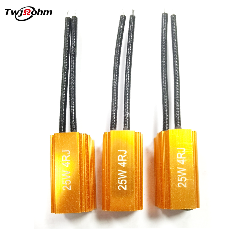 大功率RX24金铝壳25W4RJ汽车解码散热负载电阻