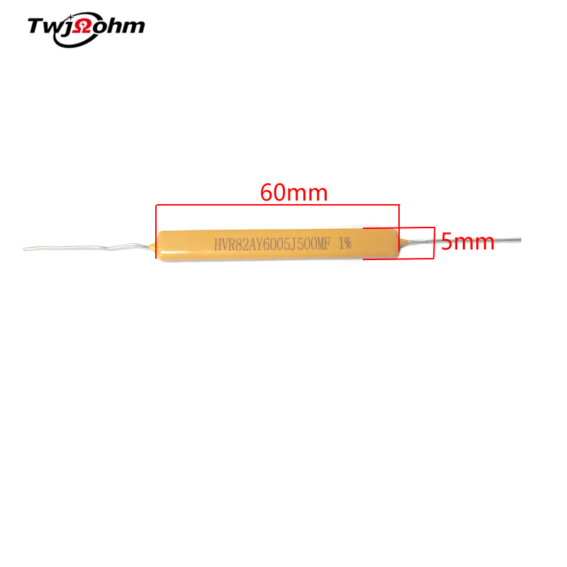 HVR82AY6005 thick film glass glaze non inductive high voltage resistor 500M100M200M