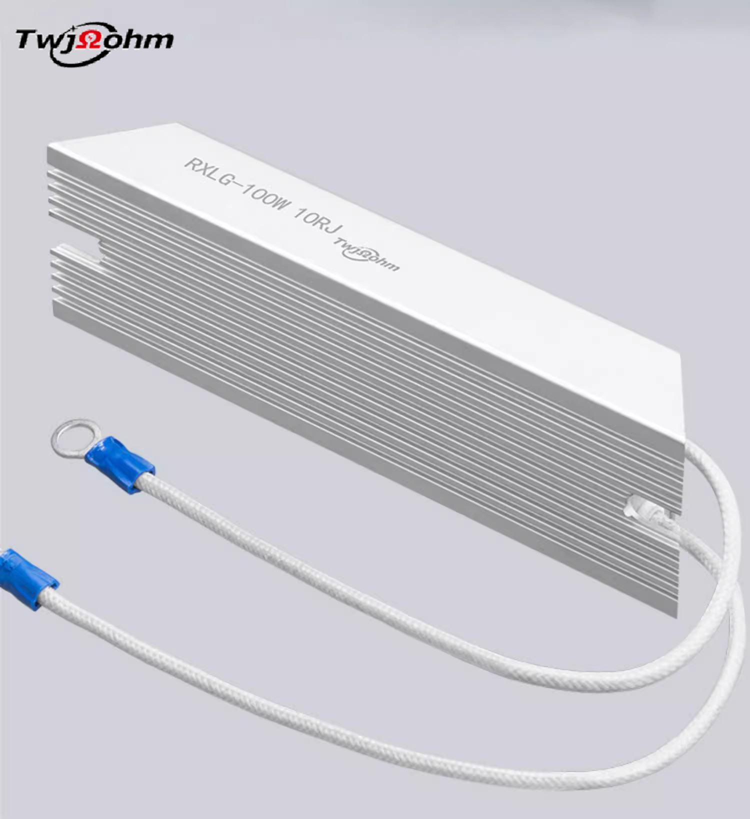 RXLG-100W aluminum shell brake resistor high-power brake resistor 1R5R10R40R100R30R30R30R30R30R500R frequency converter servo machine discharge current limiting ordinary resistor