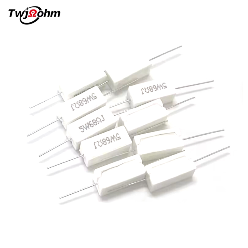Cement resistor ceramic resistor 5W 1R2R3R5R10R 100R20R300R 6R500R