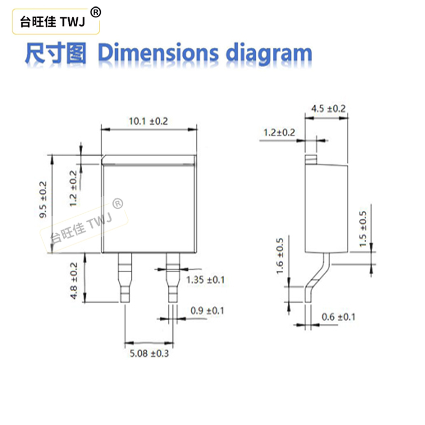 RTP35WS，TO263 Thick film non inductive resistor
