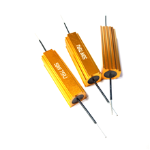 RX24-50W high-power gold aluminum shell resistor 18R2R1R6R5R10R75 ohm current limiting discharge decoder