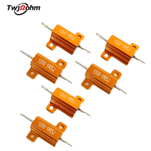 RX24-5W high-power gold aluminum shell resistor 18R2R1R6R5R10R75 ohm current limiting discharge decoder
