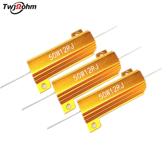 RX24-50W high-power gold aluminum shell resistor divider resistor component